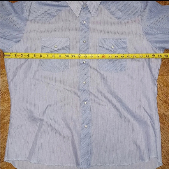 Wrangler Shirt Made in USA 80's 70's Pearl Snap Button Down Men's size XL. - Picture 4 of 6